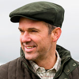 Hoggs of Fife Kincraig Waterproof Cap #colour_olive-green