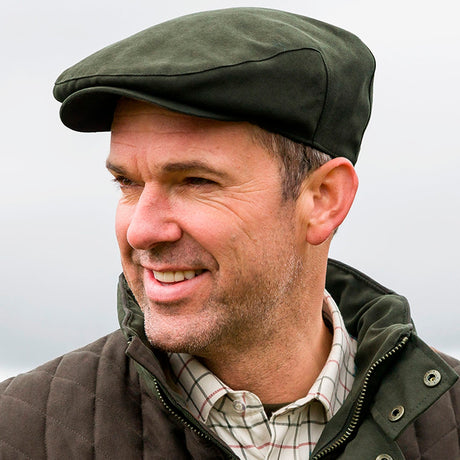 Hoggs of Fife Kincraig Waterproof Cap #colour_olive-green