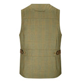 Hoggs of Fife Kinloch Men's Technical Tweed Field Waistcoat #colour_autumn-bracken