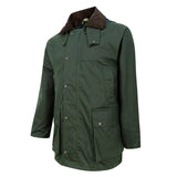 Hoggs of Fife Men's Padded Wax Jacket #colour_olive