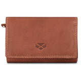 Hoggs of Fife Monarch Leather Bi Fold Purse #colour_hazelnut
