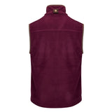 Hoggs of Fife Stenton Men's Technical Fleece Gilet #colour_merlot