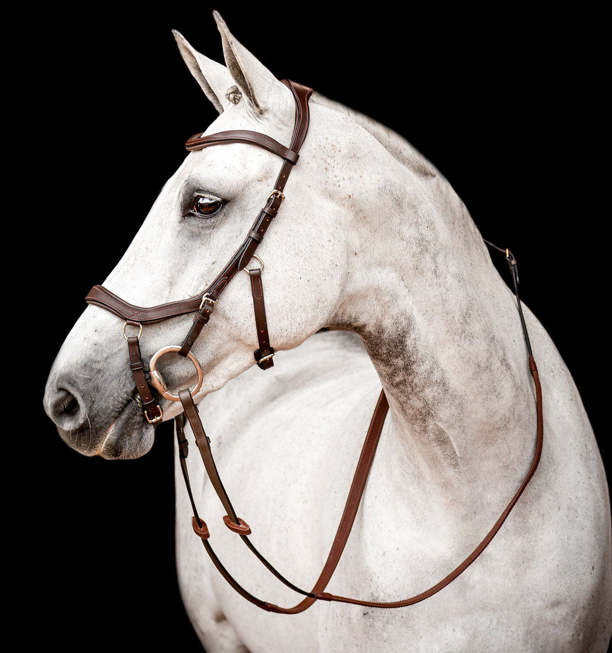 Horseware Ireland Micklem 2 Competition Bridle #colour_dark-havana