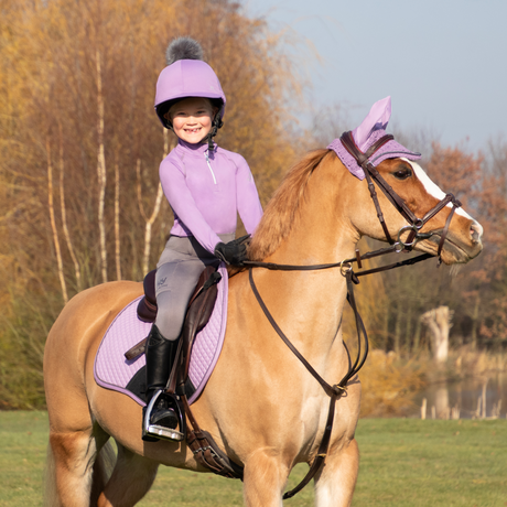 Hy Sport Active Hat Silk with Interchangeable Pom Pom #colour_blooming-lilac