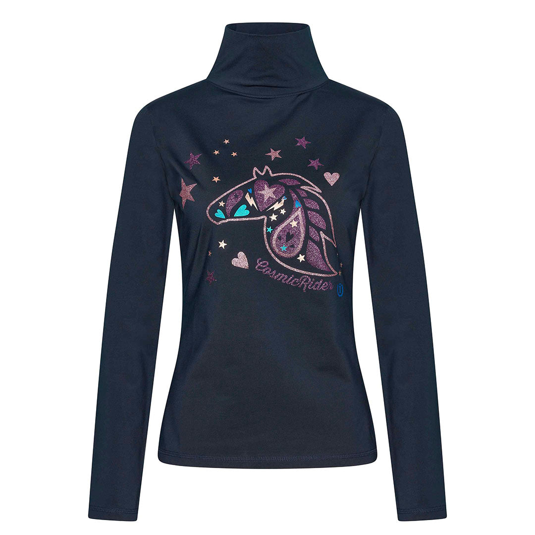 Imperial Riding Glory Kids Turtleneck #colour_navy