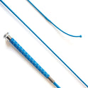 KM Elite Dressage Whip with Silver Braided Grip #colour_blue