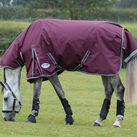 Weatherbeeta Comfitec Plus Dynamic II Combo Neck Medium #colour_maroon-grey-white