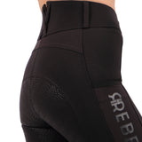 Montar Rebel High Waist Full Grip Breeches #colour_black