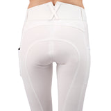 Montar Rebel High Waist Full Grip Breeches #colour_white