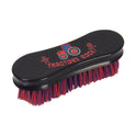 Tractors Rock Face Brush by Hy Equestrian - Navy/Red - 13.9 x 6.9cm