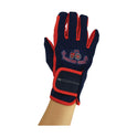 Hy Equestrian Tractors Rock Gloves - Navy/Red - Child Large