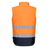 Portwest Hi-Vis Two Tone Bodywarmer #colour_orange-navy