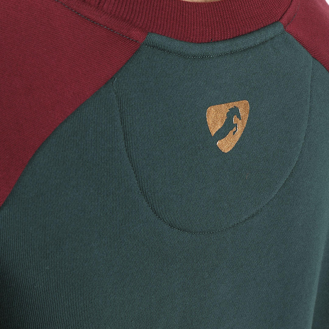 Shires Aubrion Boston Ladies Sweatshirt #colour_dark-green