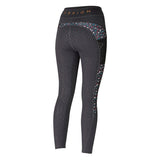 Shires Aubrion Coombe Full Grip Girls Riding Tights #colour_brush-stroke