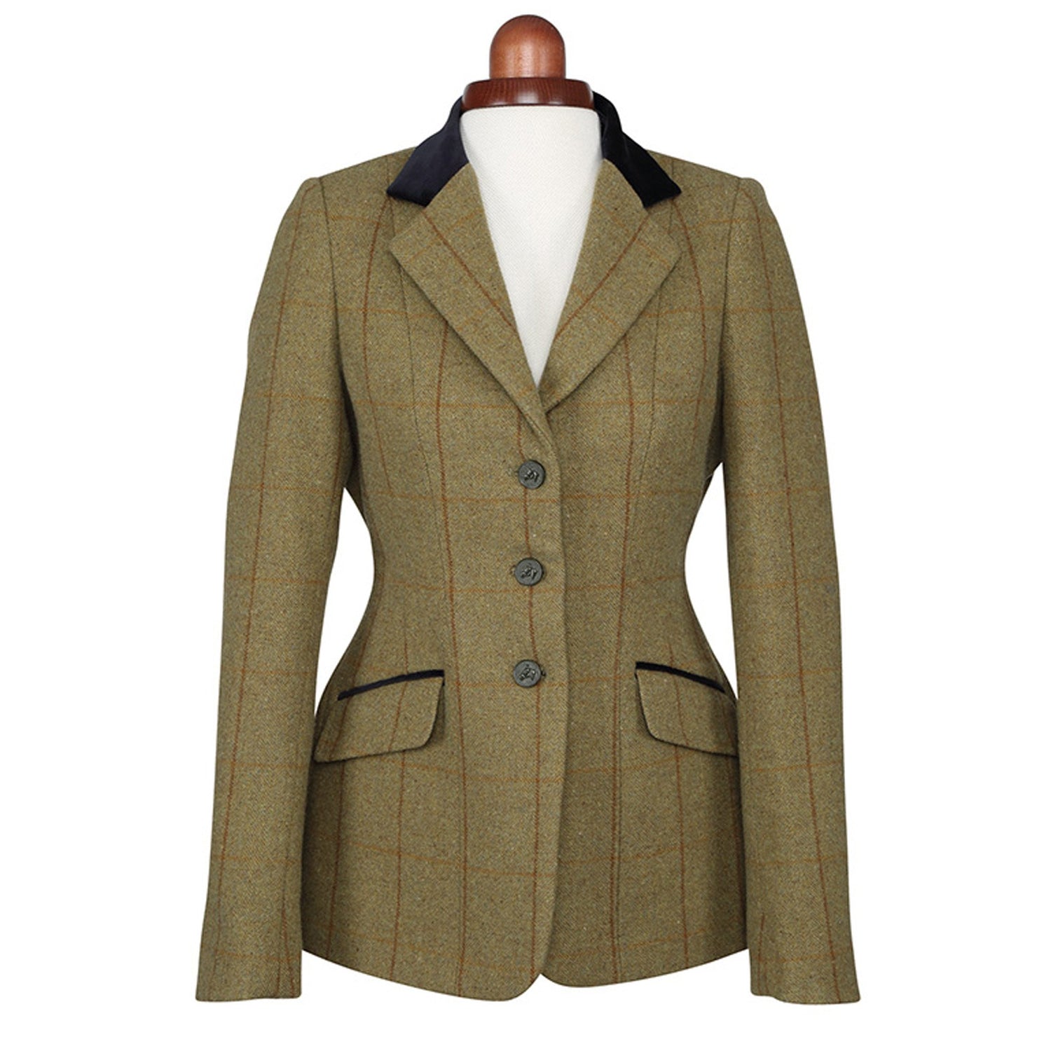 Shires Aubrion Saratoga Ladies Jacket #colour_copper-check