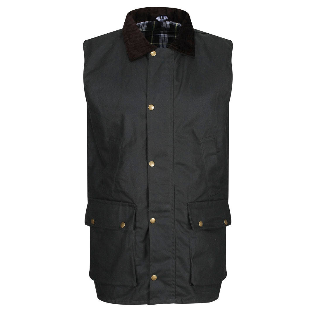 Regatta Professional Banbury Wax Bodywarmer #colour_dark-green
