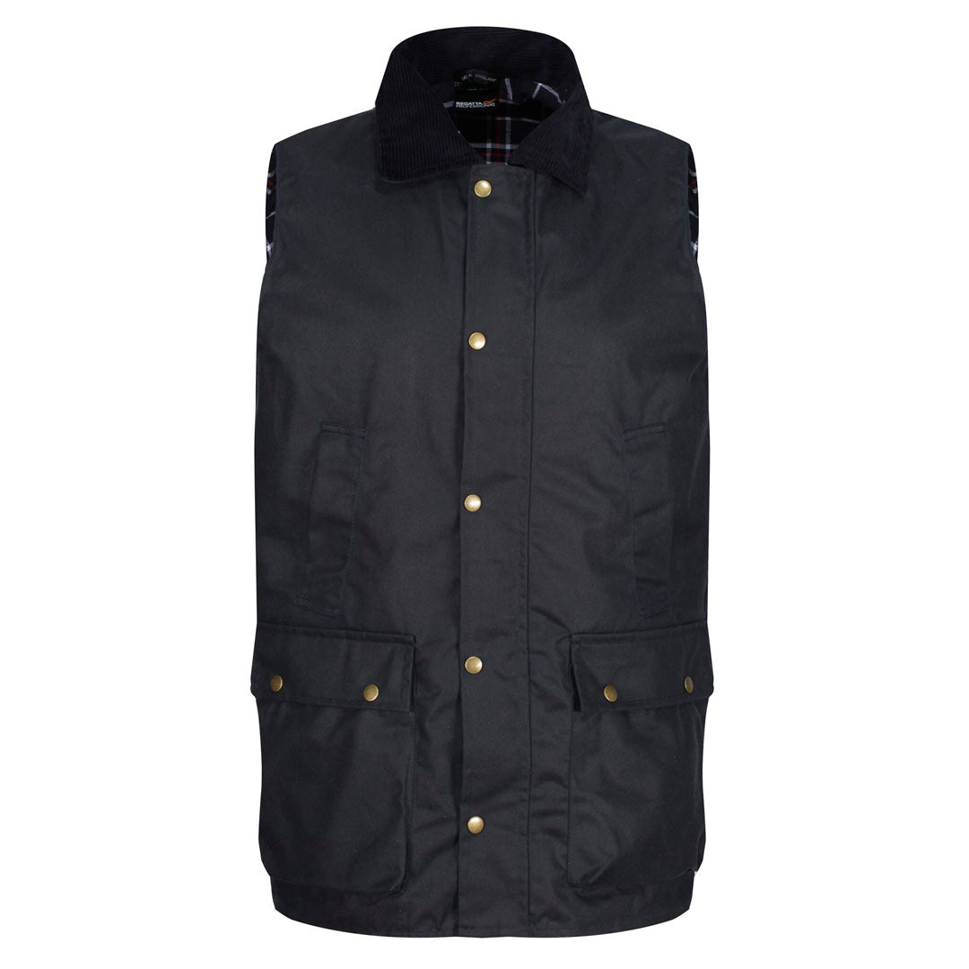 Regatta Professional Banbury Wax Bodywarmer #colour_navy