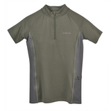 Shires Aubrion Maids Revive Short Sleeve Base Layer #colour_olive