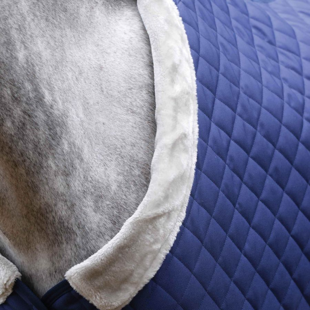 Weatherbeeta Comfitec Deluxe Diamond Quilt Standard Neck Medium #colour_navy