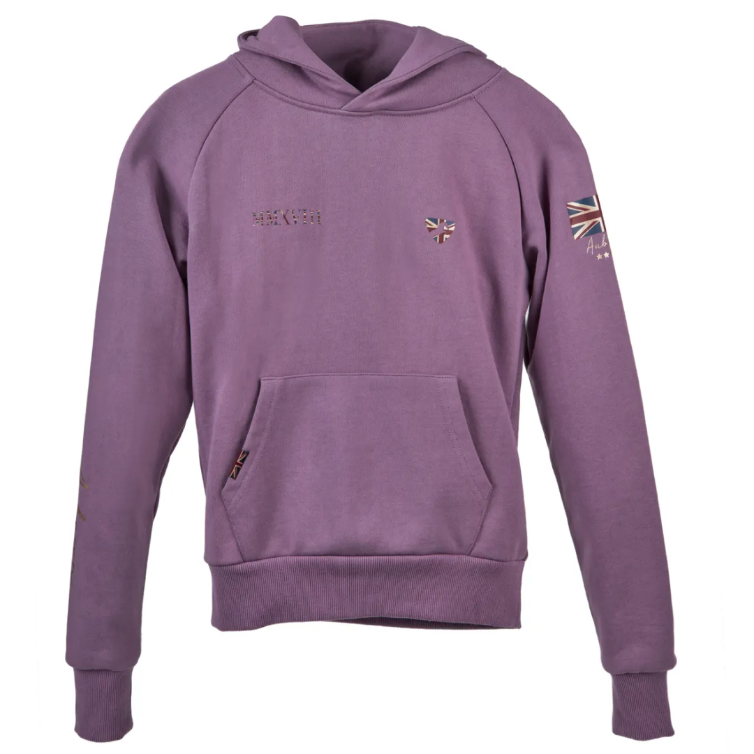 Shires Aubrion Team Girls Hoodie #colour_mauve