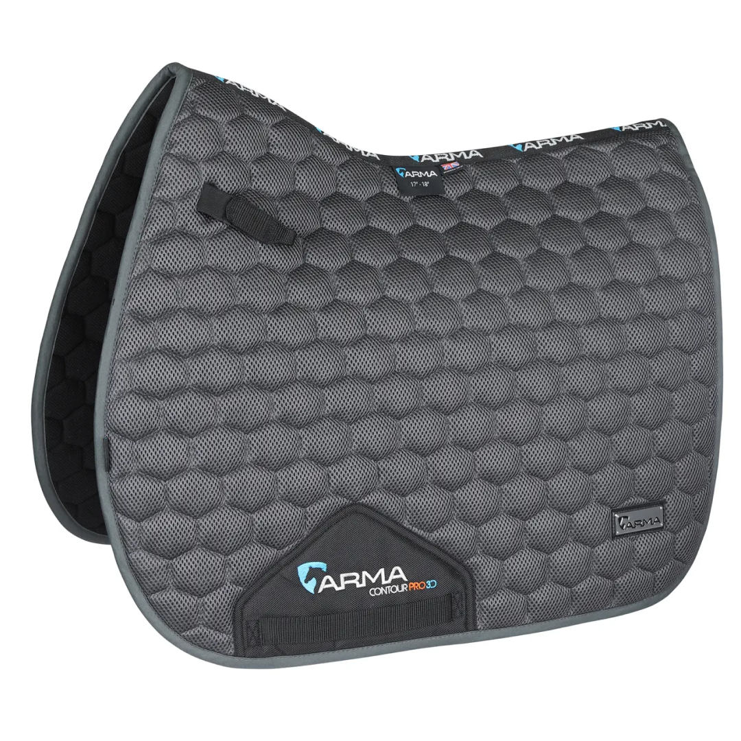 Shires ARMA Air Motion Luxe Saddlecloth #colour_grey
