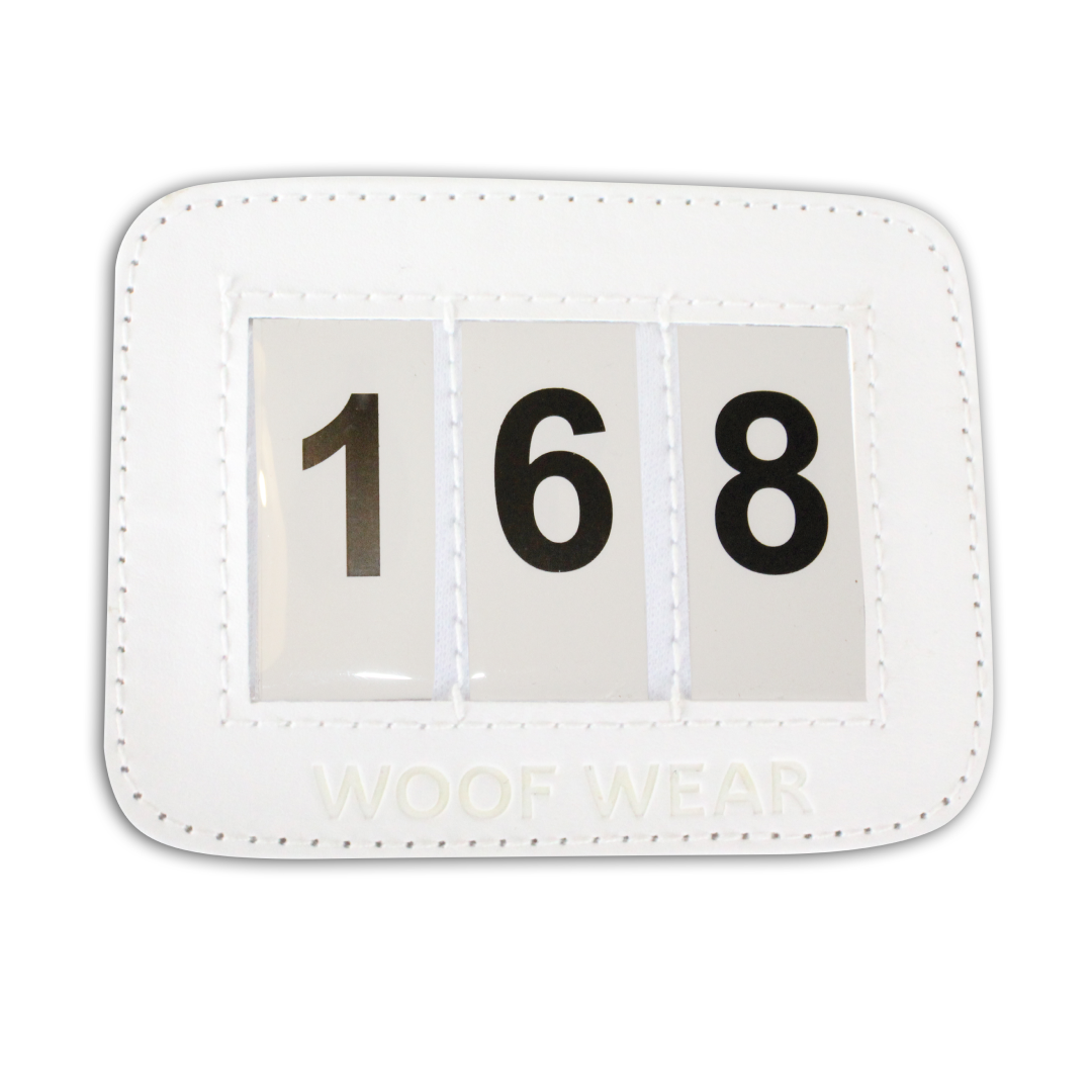 Woof Wear Bridle Competition Number Holder #colour_white