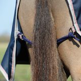 Weatherbeeta Fleece Lined Quater Sheet #colour_navy-silver-red