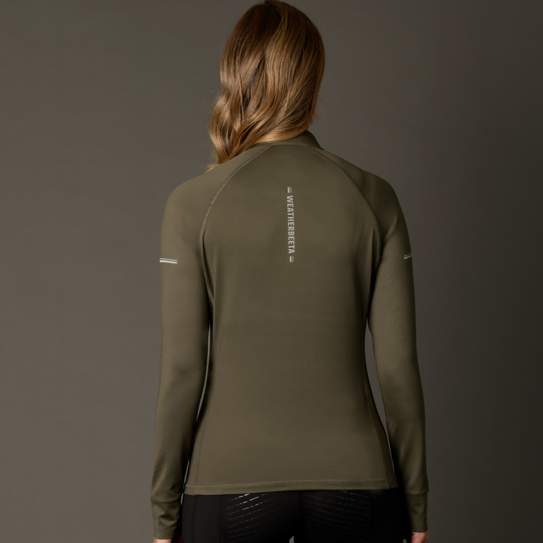 Weatherbeeta Victoria Premium Thermal Baselayer Top #colour_olive
