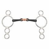 Shires Sweet Iron Three Ring Dutch Gag with Lozenge
