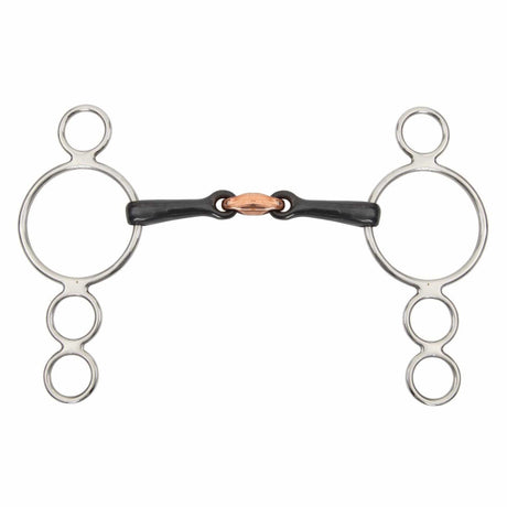 Shires Sweet Iron Three Ring Dutch Gag with Lozenge