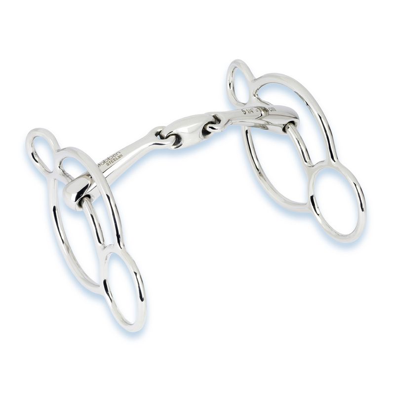 Stubben Easy-Control 3-Ring Gag - Double Broken