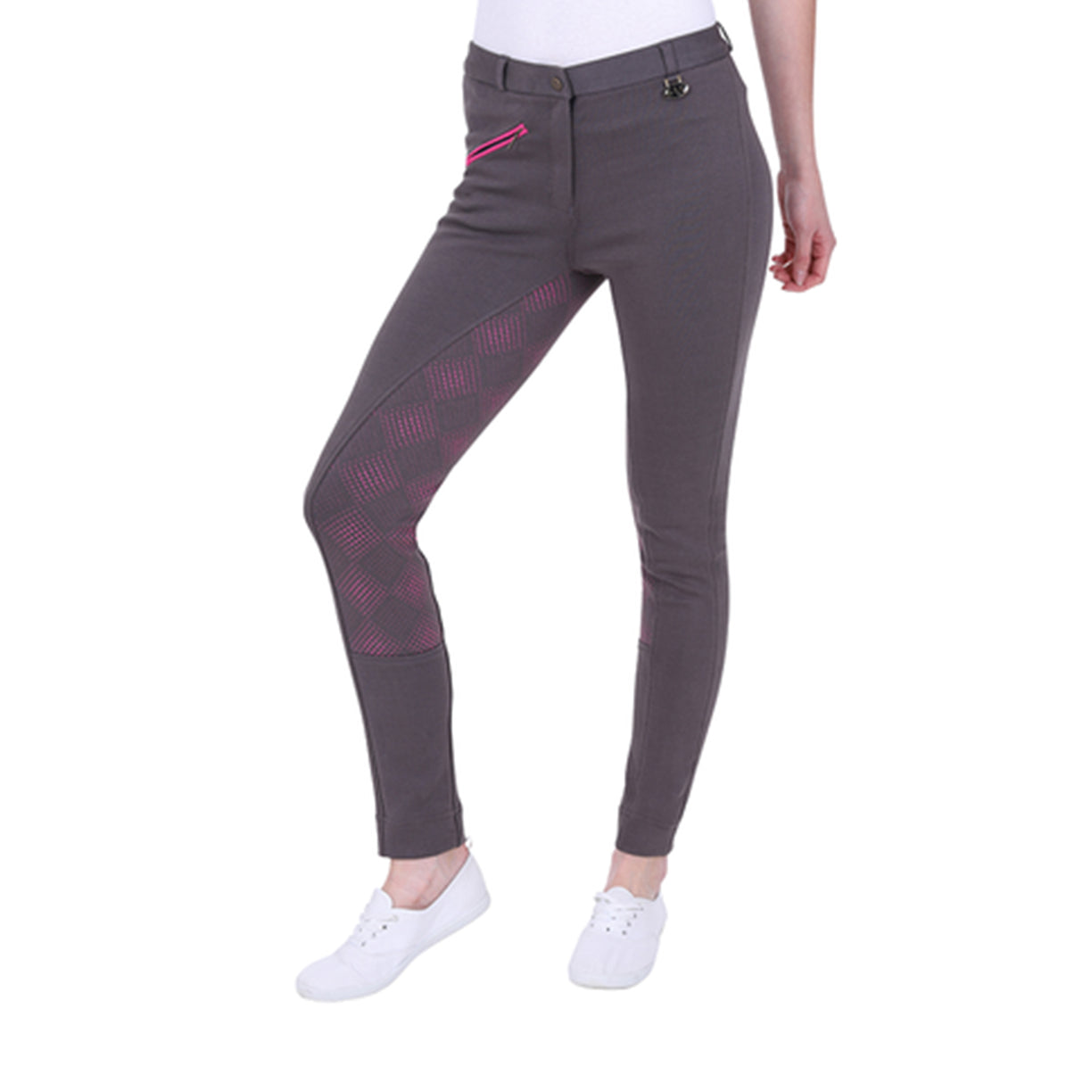GS Equestrian Carol Ladies Two Tone Silicone Full Seat Jodhpurs