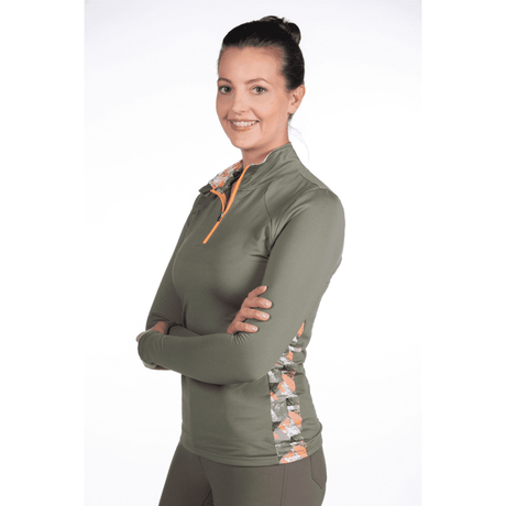 HKM Lyon Active Function shirt #colour_olive-green