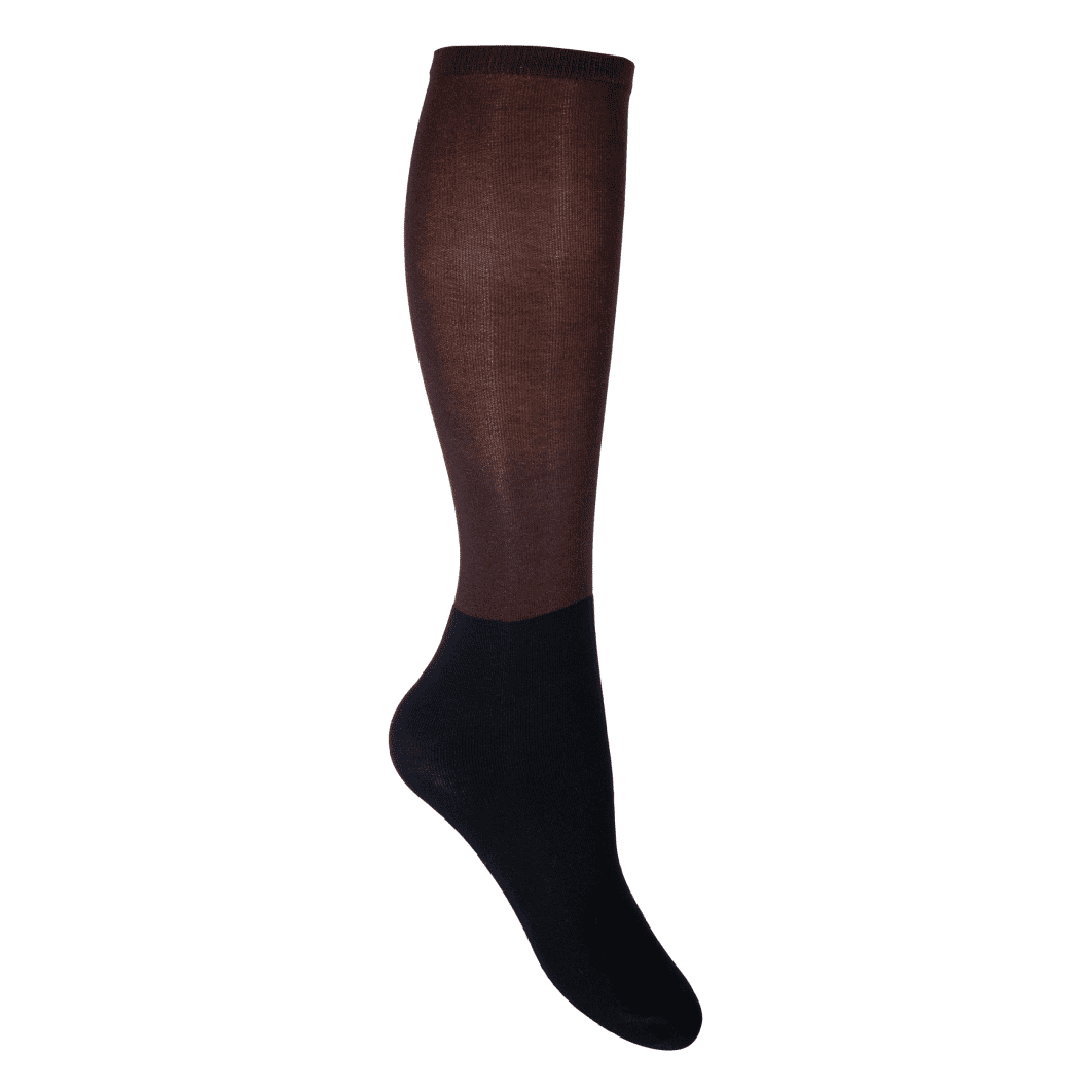 HKM Microcotton Edition Riding Socks #colour_dark-brown