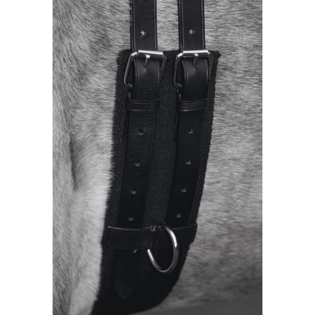 HKM Canvas Lunge Roller With Handle #colour_black