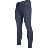 HKM Sportive Silicone Full Seat Men's Riding Breeches #colour_deep-blue