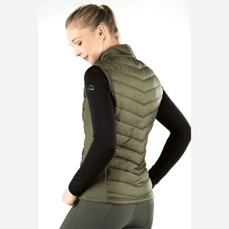 HKM Basel Style Jersey/Nylon Vest #colour_olive-green