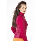 HKM Prag Style Jersey/Nylon Jacket #colour_cranberry