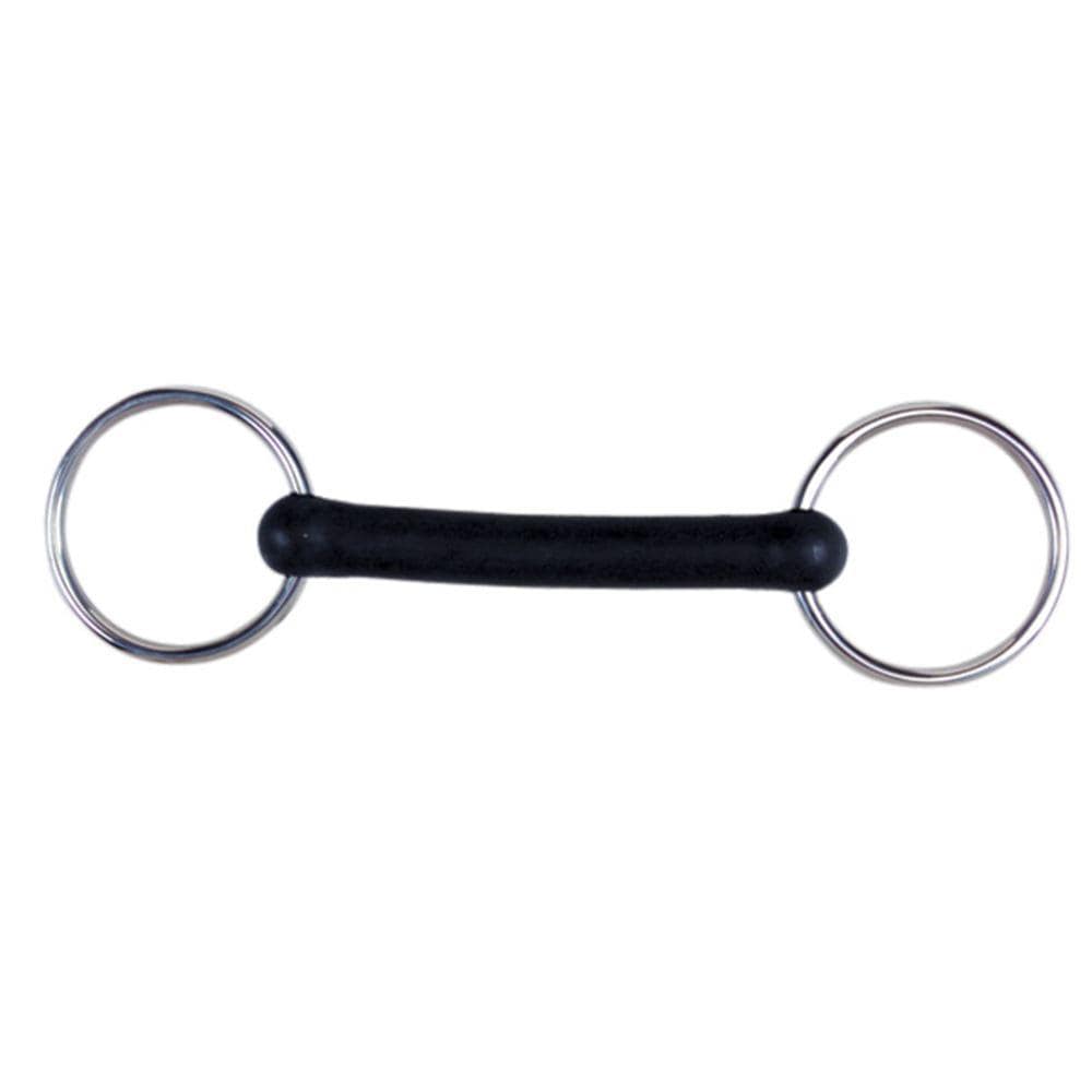Korsteel Flexi Rubber Mullen Mouth Loose Ring Snaffle Bits