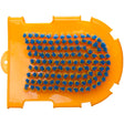 Imperial Riding Grooming Glove With Massage Side #colour_neon-orange