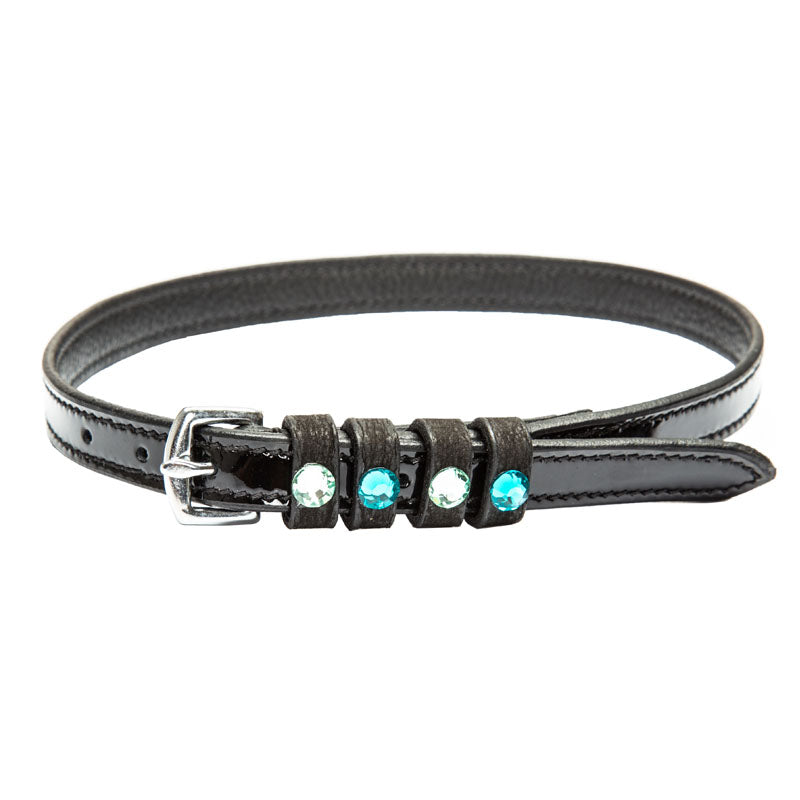 Imperial Riding Leather Pardouz Spur Straps #colour_black-zircon