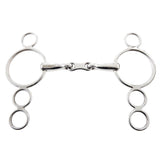 Korsteel Stainless Steel French Link 3 Ring Dutch Gag Bit