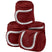 Weatherbeeta Fleece Bling Bandage 4 Pack #colour_maroon